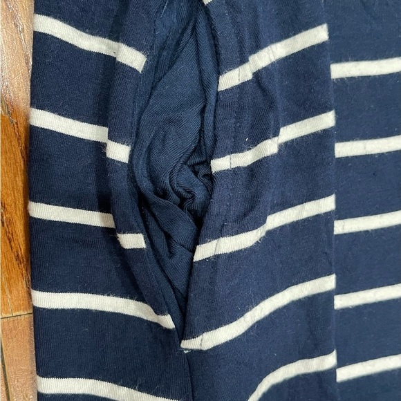 Time and Tru Navy and White Striped Tank Top - Picture 3 of 8